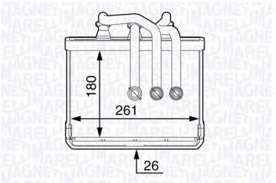 MAGNETI MARELLI 350218334000 -  Теплообменник, отопление салона